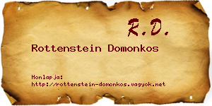 Rottenstein Domonkos névjegykártya